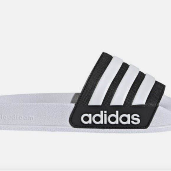 ADIDAS ADILETTE SHOWER MEN\'S SLIDER SIZE 12- CLOUD WHITE/CORE BLACK/CLOUD WHITE main image 7